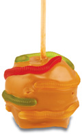 Gummy Worm Caramel Apple