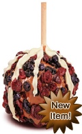 Red, White, & Blue Caramel Apple
