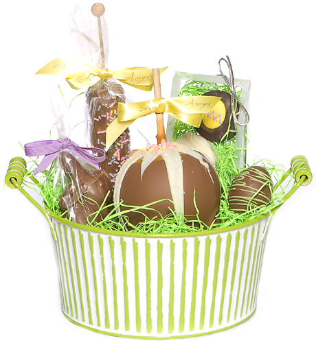 Gourmet Green Easter Gift Basket