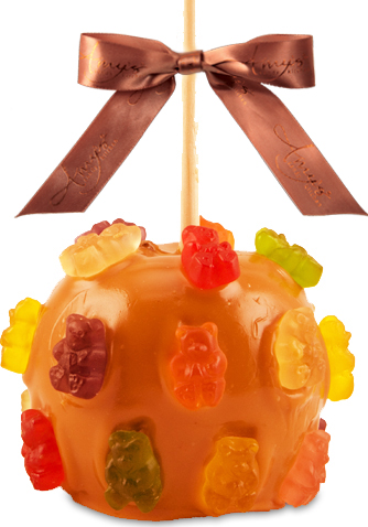 Gummy Bear Caramel Apple