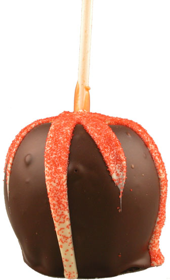 Gourmet Dunked Caramel Apple W/Red Sanding Sugar