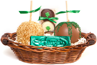 Gourmet St. Patty's Day Two Apple Gift Basket