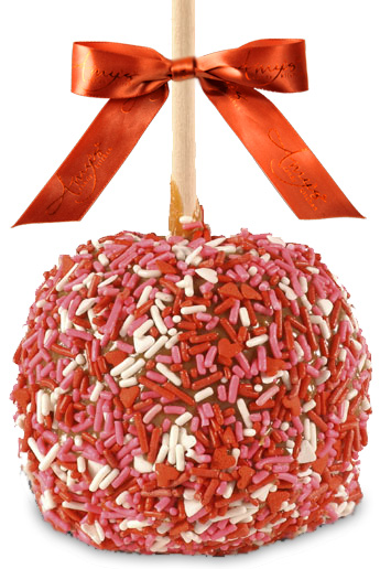 Gourmet Caramel Apple With Sweetheart Sprinkles 5960